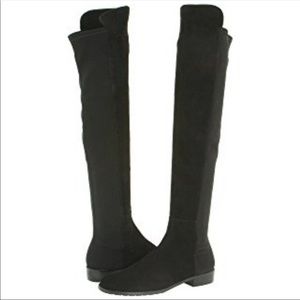 Stuart Weitzman 5050 Boot - Black Suede